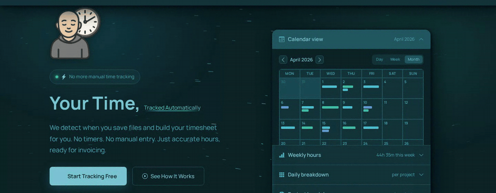 The Temporal.ist hero, with teal sand grains rolling across it in waves, scattering around the cursor